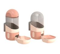 Giwnhvx Abreuvoir et Mangeoire Automatique à Suspendre pour Lapins, Adapté Aux Chinchillas, Cochons D', Hérissons, Rose