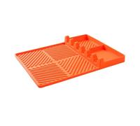 Giwnhvx Accessoires de barbecue - Outils pour étagère latérale - Tapis de grill - Spatule en silicone - Orange - Taille S