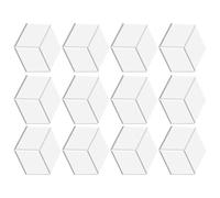 Giwnhvx Acoustique de 12 pièces avec autocollant, en mousse phono-absorbante 12 x 10,2 x 0,4 pouces, tuiles acoustiques pour murs blancs