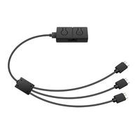 Giwnhvx Adaptateur ADD-RGB 5 V/3 broches vers 12 V/4 broches avec répartiteur 3 voies 5 V ARGB vers 12 V RVB convertisseur synchronisation avec carte mère