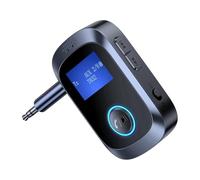 Giwnhvx Adaptateur audio Bluetooth multifonction sans fil Adaptateur stéréo Musique 3,5 mm AUX sans perte Adaptateur sans fil