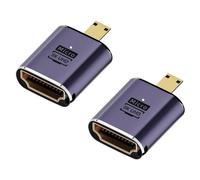 Giwnhvx Adaptateur compatible micro 8 K de 2 pièces pour appareils photo moniteur HDTV installation facile facile à utiliser
