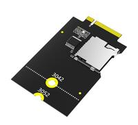 Giwnhvx Adaptateur de carte SD TF SDHC SDXC vers NGFF Key B (prend en charge le bus USB, pas le bus)