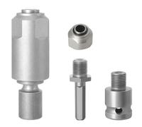 Giwnhvx Adaptateur de clé électrique, connecteur tête de conversion 1/2 poignée ronde perceuse à percussion électrique, 3 pièces