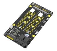 Giwnhvx Adaptateur double M.2 NVME SSD vers double SFF-8643