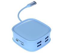 Giwnhvx Adaptateur Hub USB 3.0 C 10 en 1 de Type C Un 4K Compatible avec RJ45 LAN Ethernet Mulit Données USB 100 W PD-Hub Splitter(B)