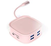 Giwnhvx Adaptateur Hub USB 3.0 C 10 en 1 de Type C Un 4K LAN Ethernet RJ45 Compatible Mulit Données USB 100 W PD-Hub Splitter(A)