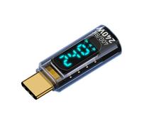 Giwnhvx Adaptateur OTG de type C vers type C, 240 W, USB4, adaptateur de charge d'affichage numérique, transmission vidéo 8K pour téléphone, tablette, transparent, bleu