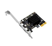 Giwnhvx Adaptateur PCIe vers Type-C PCI Express PCI-E 1X vers USB3.2 Gen2 TYPE-C Carte d'extension pour PC de bureau