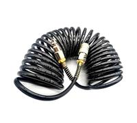 Giwnhvx Adaptateur pneumatique 1/4NPT - Coupleur rapide - Bobine de gonflage - Tuyau d'air comprimé - Connecteur rapide - 5 mm x 8 mm x 7,5 m
