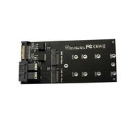 Giwnhvx Adaptateur pour carte de conversion SSD SFF-8643 U.2 à NVMe M.2 NGFF à 2 ports Adaptateur pour carte de conversion SSD SFF-8643 U.2 A Dual M-Key NVME M2 NGFF
