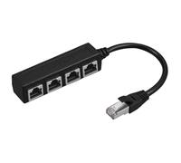 Giwnhvx Adaptateur réseau RJ45 Ethernet Splitter 1 A 4 pour Connecteur Ethernet LAN RJ45 pour Extension Réseau