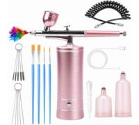 Giwnhvx Aérographe pour ongles sans fil - Compresseur à 2 niveaux - Pression 36 PSI - Rechargeable - Pour nail art