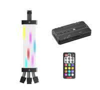 Giwnhvx Alimentation pour Carte Graphique ARGB 16 Broches À 3x8 Pin, Prolongateur d'Alimentation RGB PSU pour Cartes Graphiques 30XX 40XX A