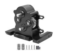 Giwnhvx Aluminium Double Transmission Dig Overdrive pour voiture sur chenilles RC 1/10 LCG SCX10 Pièces de mise à niveau Noir