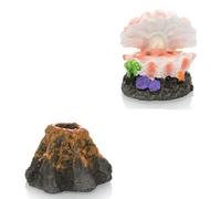 Giwnhvx Aménagement Paysager D'Aquarium en Résine, Accessoires D'Aquarium, Ornements, Pompe à Oxygène, Pierre à Air, Outil D'Oxygénation