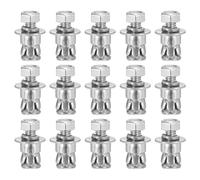 Giwnhvx Ancres avec manchon hexagonal de 1/4 pouce x 5/8 pouces - Lot de 30 - Idéal pour les murs en blocs de béton secs - acier au carbone -