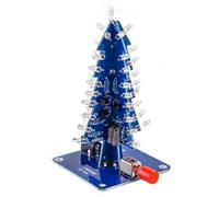 Giwnhvx Arbre de Noël clignotant RVB LED DIY Kit électronique à souder 3D coloré pour la pratique de la soudure