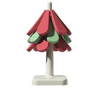 Giwnhvx Arbre de Noël Tapis Anti-brûlure Pliable en Silicone Napperon Haute Température Tapis pour Tasses, Bols Théière, Fond Carré