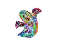 Giwnhvx Arc-en-Ciel Fantôme Halloween Décoration Fantôme Lampe Fantôme Irisée Décoration Fantôme Lumineuse Halloween