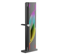 Giwnhvx ARGB Support de carte graphique réglable 5 V 3 broches en alliage d'aluminium Base antidérapante pour ordinateur de bureau Base magnétique Support de carte d'affichage PC Accessoires de carte