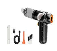 Giwnhvx Aspirateur portable pour voiture, mini aspirateur haute puissance pour enlever et souffler la poussière, durable et facile à utiliser, noir