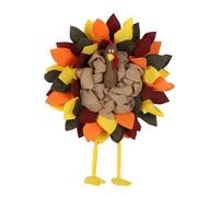 Giwnhvx Assiette de Fleurs de Thanksgiving, Décoration Murale à Suspendre pour Porte de Cour, Bar d'halloween
