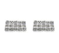 Giwnhvx Assortiment de rondelles plates en acier inoxydable 304 (1400 pièces, 8 tailles) - M2 M2.5 M3 M5 M6 M8 M10
