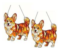 Giwnhvx Attrape-Soleil à Suspendre pour Fenêtre en Acrylique Teinté pour Chien, Cadeaux Commémoratifs pour Les Amoureux des Chiens, Accessoires de Décoration à Suspendre pour