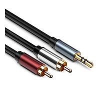 Giwnhvx Audio de 3,5 mm Plug un Plaqué dans pour Outil Mixer pour Guitare Amplificateur Basse 5M