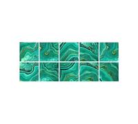 Giwnhvx Autocollants Muraux Décoratifs en Marbre pour Carreaux de Salle de et de Cuisine, Décoration Auto-Adhésive Imperméable D M