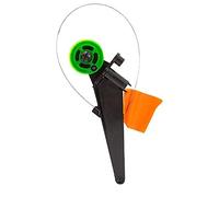 Giwnhvx Automatique Hiver IceFishing Canne à Pêche à Glace Tip-Up avec Bobine Pliable Marqueur Drapeau pour Accessoires de Pêche Extérieur Noir et Vert