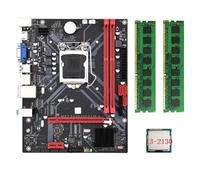 Giwnhvx B85M VHL Carte mère de bureau + processeur I3-2130 + 2 x DDR3 1600 MHz 8 Go de RAM LGA 1155 USB 3.0 3.0 pour ordinateur de bureau facile à installer et à utiliser