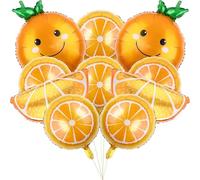 Giwnhvx Ballon avec Fruits Orange Beau Ballon en Feuille Orange Ballon avec Film de Fruits Convient pour la Décoration Thème d'agrumes