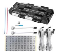 Giwnhvx Bande flexible pour escaliers - Détecteur de mouvement LED - 32 canaux - Luminosité réglable - DC 12 V 24 V