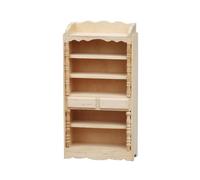 Giwnhvx Bibliothèque miniature classique en bois brut