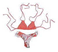 Giwnhvx Bikini Maillot de Bain Push Up Maillot de Bain Bandage Bikini Set Summer Beach Maillots de Bain Imprimé Rose S