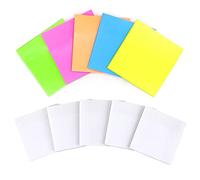 Giwnhvx Blocs de presse-papiers transparents - notes autocollantes transparentes colorées, mémo autocollant imperméable de 500 feuilles (3 x 3 pouces)