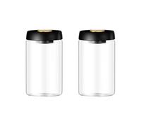 Giwnhvx Bocal en verre pour grains de café, récipient sous vide pour usage domestique, organisateur de stockage des aliments, conteneurs pour cuisine domestique 1200 ml