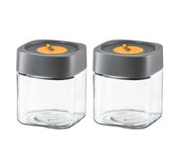 Giwnhvx Bocaux en verre avec couvercles hermétiques, conteneurs d'avoine avec couvercles, bocaux à salade, récipients à café, récipients de stockage des aliments