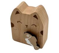 Giwnhvx Bois Chat Wind Up Boîte à Musique Mécanisme Mouvement Musical pour Cadeaux d'anniversaire C 1 PCS