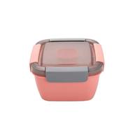 Giwnhvx Boîte à déjeuner en plastique avec fourchette - Boîte à sauce - Passe au micro-ondes - Pour la conservation de la salade et des fruits - Facile à utiliser