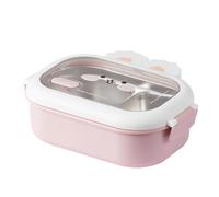 Giwnhvx Boîte à lunch isolée en acier inoxydable 304 de grande capacité, Bento Box Preuve de Fuite Boîte à Repas Portable avec Diviseurs