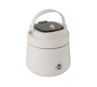 Giwnhvx Boîte à lunch isolée en acier inoxydable pour adultes avec cuillère et fourchette, sac isolé, résistant aux fuites, garde à