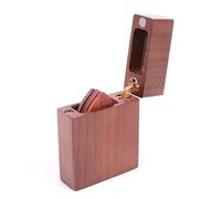 Giwnhvx Boîte à médiators en bois pour guitare acoustique, basse, ukulélé, instruments de musique avec médiators de guitare