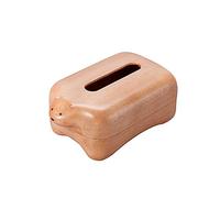 Giwnhvx Boîte à Mouchoirs en Bois Figurines Miniatures Animaux Table en Papier pour Usage Ménage Boîte de Rangement Bureau Créative Décorations pour la Maison