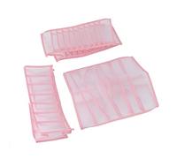 Giwnhvx Boîte de rangement avec tiroirs trois pièces, boîte de rangement pour sous-vêtements, boîte de rangement en filet, adaptée pour soutien-gorge, cravate