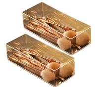 Giwnhvx Boîte de rangement en couches pour cosmétiques en acrylique transparent, table de toilette, boîte de rangement pour cosmétiques, boîte de rangement pour tiroir de bureau B