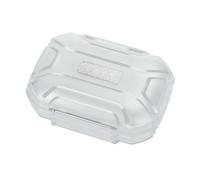 Giwnhvx Boîte de rangement pour écouteurs, grande capacité, étanche à la poussière, étanche, résistante aux chocs, boîte pour casque, transparente,