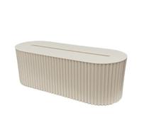 Giwnhvx Boîte de rangement pour tableau de bord, organiseur de câbles, prise de courant, routeur WiFi sans fil, support de ligne de données de bureau, étagère blanche,